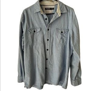 Nautica Men's Light Blue Button Down - Size Large